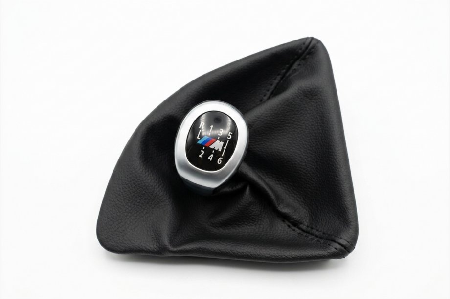 BMW 1 Series E81/E82/E87/E88 2004-2011 Soufflet de levier de vitesses + pommeau OEM V2 (similicuir) Image