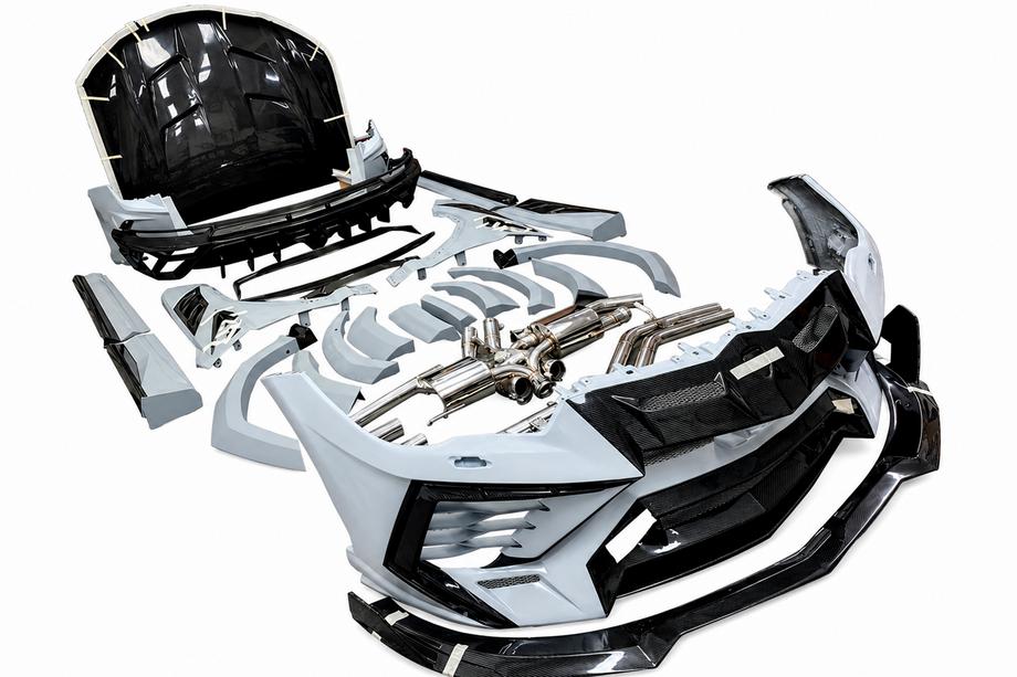 Lamborghini Urus 2018- Kit carrosserie MNSR DRY Carbon avec système d’échappement (pour 2018-2022) Photo 9