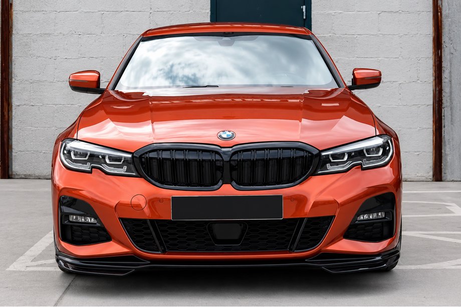 BMW 3 Series G20/G21 2018- Lame de pare-chocs avant MP-Style (pour M-Sport 2018-2022, ABS) Photo 1