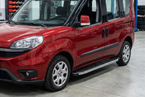 Fiat Doblo II 2010-2022 Marchepieds Latéraux BlackLine (2 pcs, Aluminium) photo 1