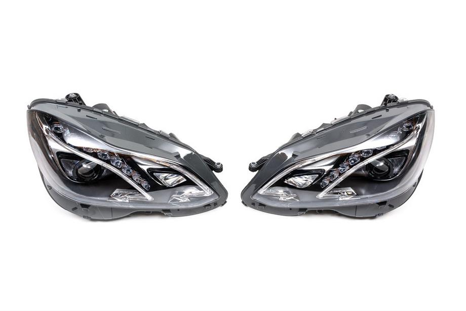 Mercedes E-class W212 2009-2016 Phares avant (2 pcs, restylage, sans boîtiers, pour véhicules avec optiques halogènes d’origine) Photo 2