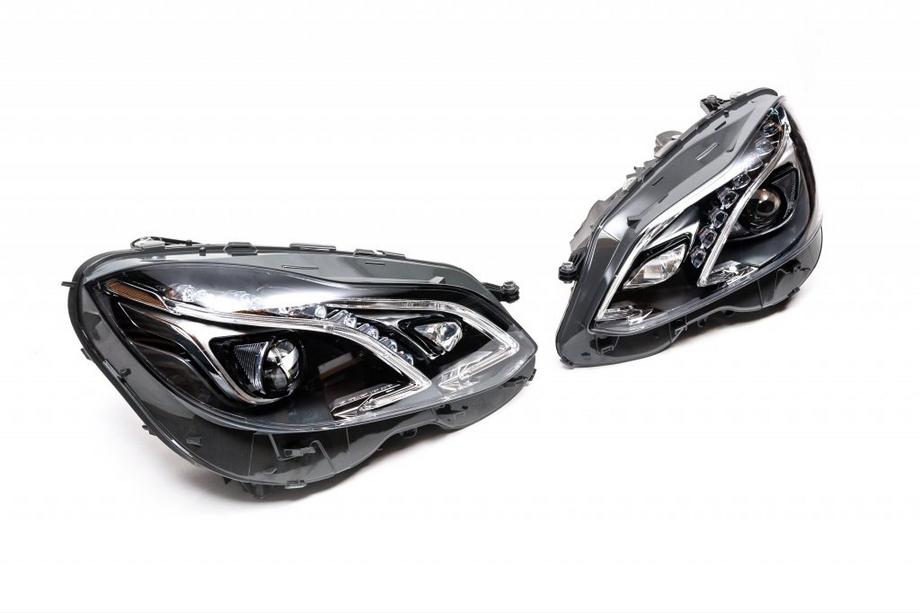 Mercedes E-class W212 2009-2016 Phares avant (2 pcs, restylage, sans boîtiers, pour véhicules avec optiques halogènes d’origine) Photo 3