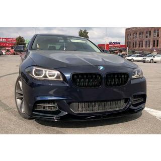 Lame de pare-chocs avant MP-Style (pour M-Performance, noir brillant) BMW 5 Series F10/F11 2010–2016 photo 4