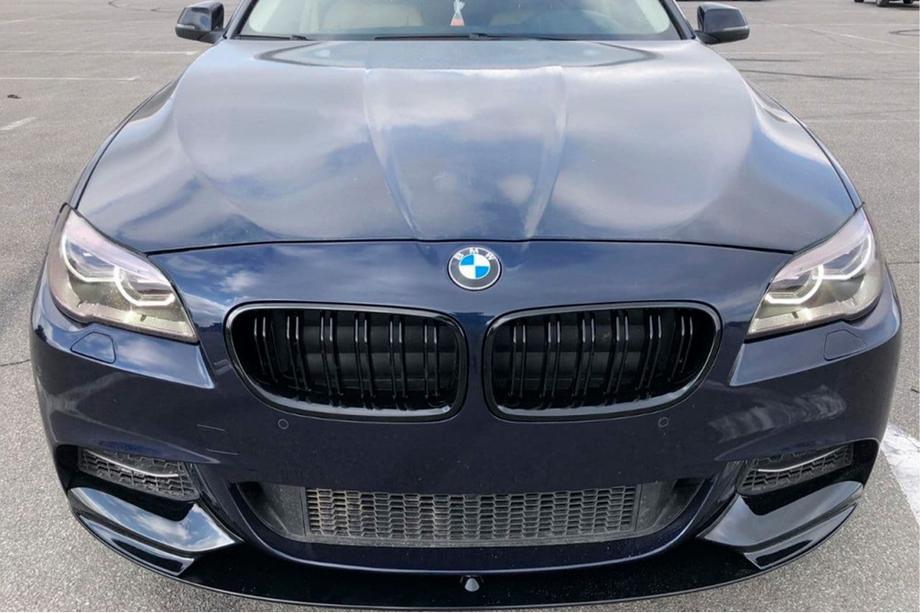 BMW 5 Series F10/F11 2010–2016 Lame de pare-chocs avant MP-Style (pour M-Performance, noir brillant) Photo 5
