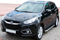 Hyundai IX-35 2010-2015 Marchepieds Latéraux BlackLine (2 pcs, Aluminium) photo 1