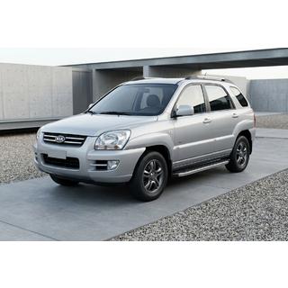 Marchepieds Latéraux BlackLine (2 pcs, Aluminium) Kia Sportage 2004-2010 photo 1