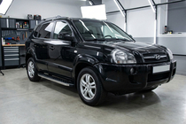 Hyundai Tucson JM 2004- Marchepieds Latéraux BlackLine (2 pcs, Aluminium) photo 1