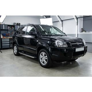 Marchepieds Latéraux BlackLine (2 pcs, Aluminium) Hyundai Tucson JM 2004- photo 1