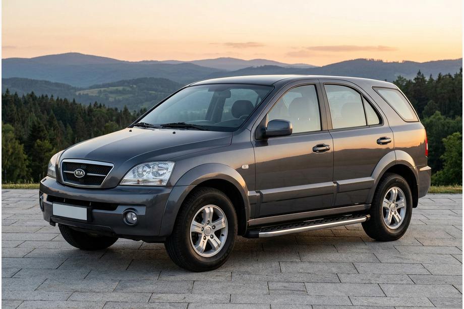 Kia Sorento I BL 2002-2009 Marchepieds Latéraux BlackLine (2 pcs, Aluminium) Image