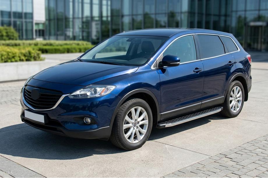 Mazda CX-9 2007-2016 Marchepieds Latéraux BlackLine (2 pcs, Aluminium) Image