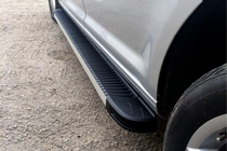 Volkswagen Caddy 2004-2010 Marchepieds Latéraux MAYA (2 pcs, Aluminium) Empattement Maxi photo 1