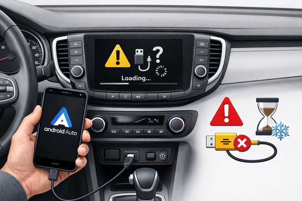 Pourquoi Android Auto ne fonctionne pas ou se fige