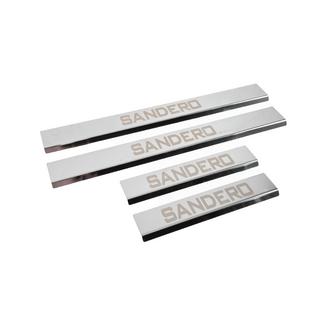 Seuils de porte Carmos V3 (4 pcs, Inox) Dacia Sandero 2007-2013 photo 3