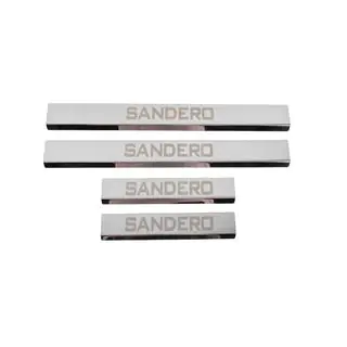 Seuils de porte Carmos V3 (4 pcs, Inox) Dacia Sandero 2013-2020 photo 1
