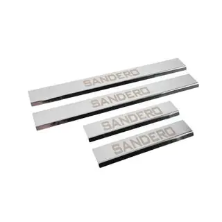 Seuils de porte Carmos V3 (4 pcs, Inox) Dacia Sandero 2013-2020 photo 3