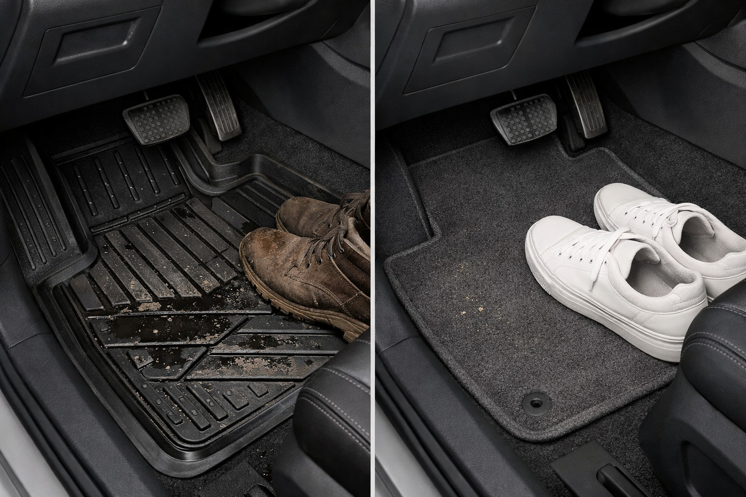 Quels tapis de sol sont les plus pratiques : caoutchouc ou textile ?