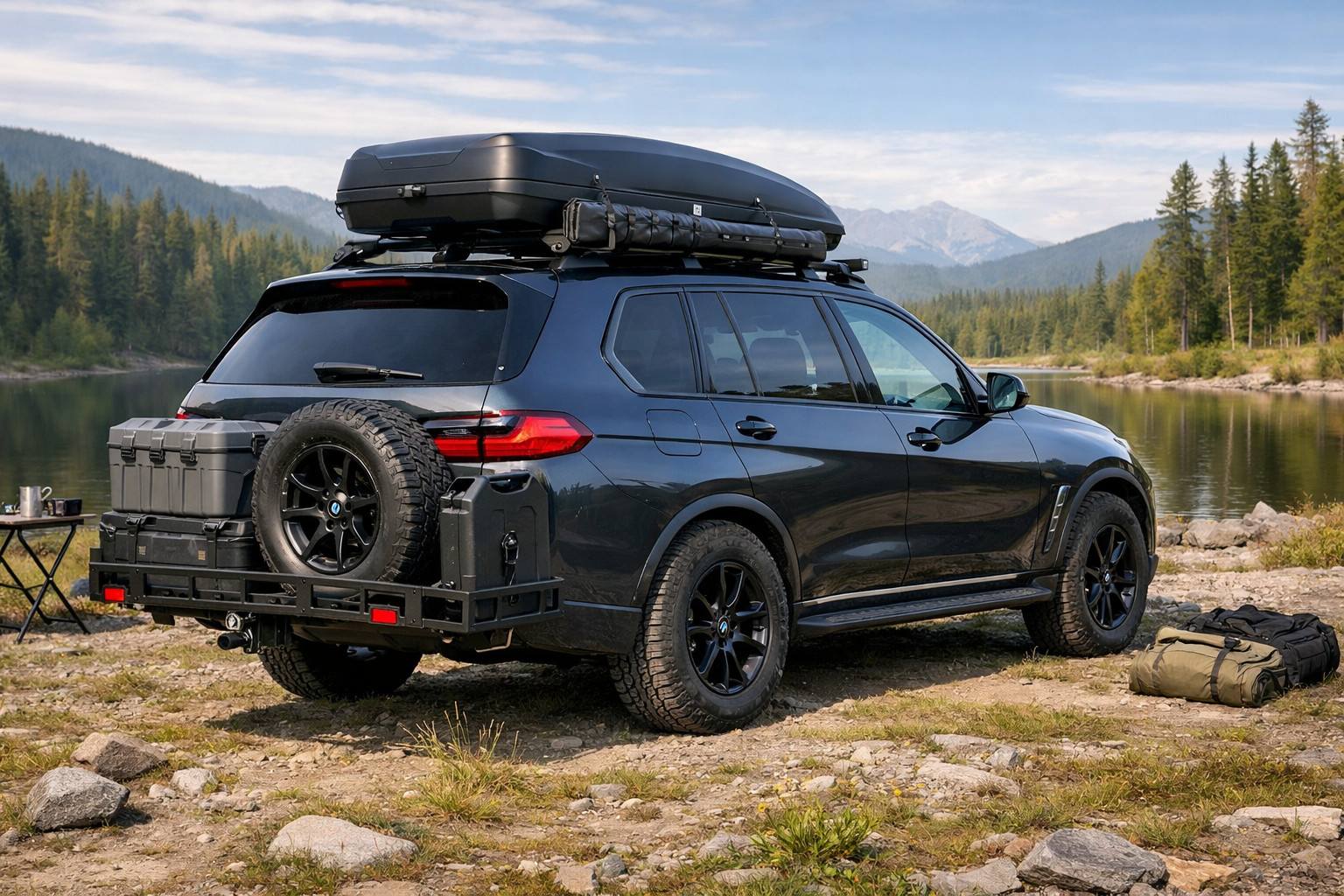 Que monter sur le BMW X7 G07 pour sorties nature et chargement de toit