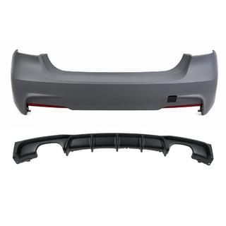 Pare-chocs arrière avec diffuseur pour double sortie d’échappement des deux côtés M-Sport (pour F30) BMW 3 Series F30/F31 2012-2019