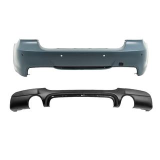 Pare-chocs arrière avec diffuseur pour échappement simple à double sortie M-Sport (pour E90 2008-2011) BMW 3 Series E90/E91 2005-2011