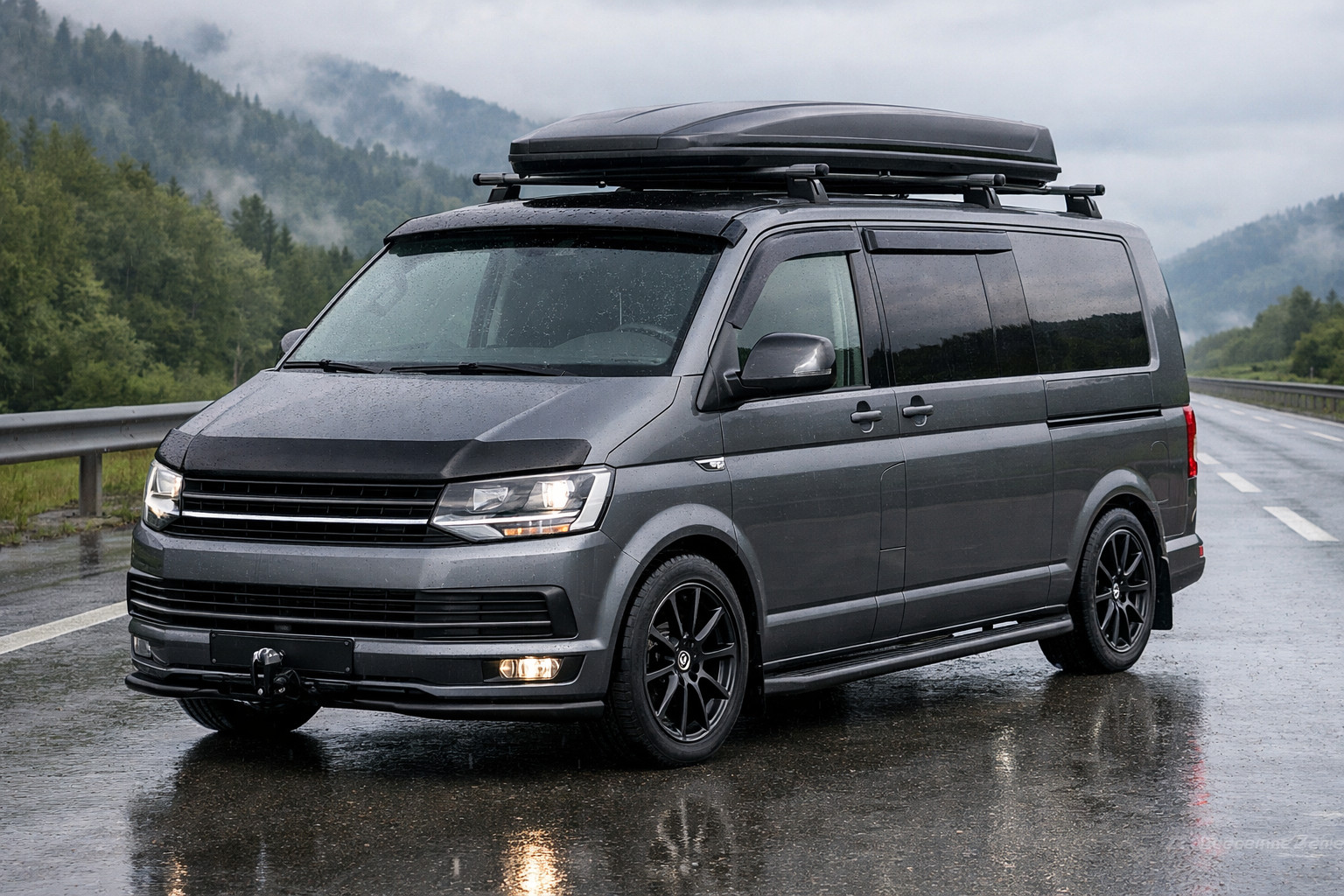 Upgrade de base pour Volkswagen T6 2015–2024 : route et pluie