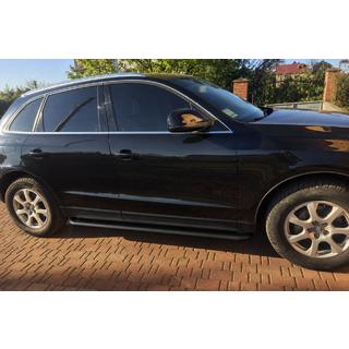Marchepieds lateraux Premium Black (2 pcs, acier inoxydable) Audi Q5 2008-2017 photo 2