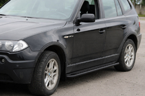 BMW X3 E83 2003-2010 Marchepieds latéraux KB001 Black (acier inoxydable) photo 1