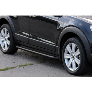 Marchepieds lateraux Premium Black (2 pcs, acier inoxydable) Chevrolet Captiva 2006-2019 photo 3