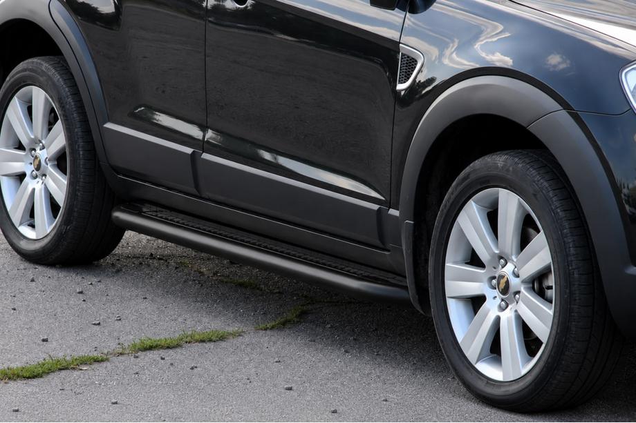 Chevrolet Captiva 2006-2019 Marchepieds lateraux Premium Black (2 pcs, acier inoxydable) Ø60 Photo 3