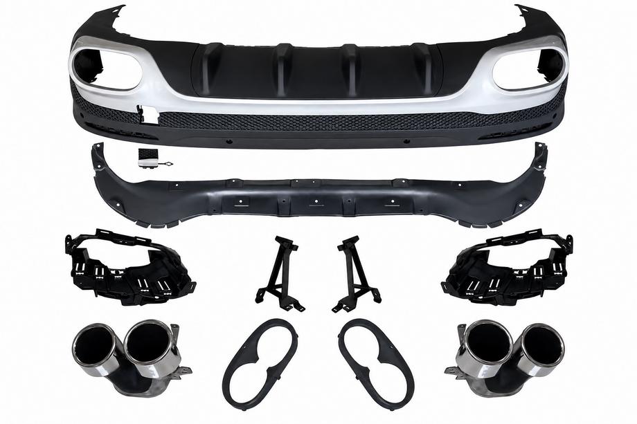 Mercedes GLB X247 2019- Diffuseur arrière avec embouts d'échappement (Design AMG GLB45 2024) Image