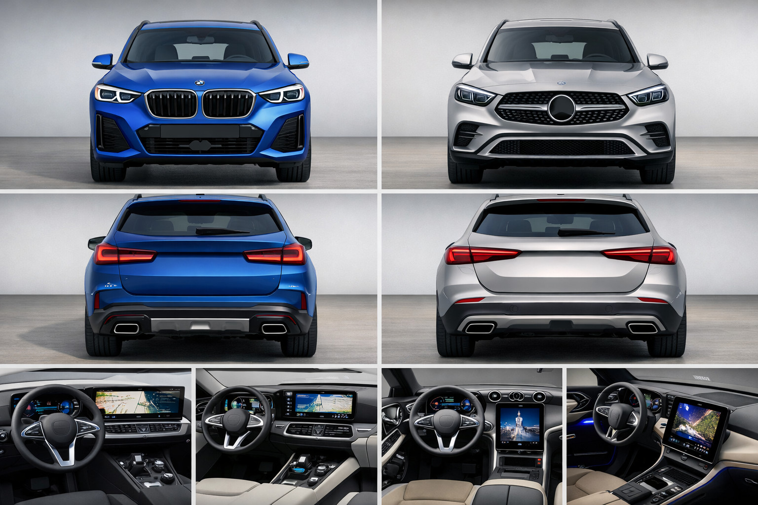 BMW X3 G45 vs Mercedes-Benz GLC X254 : design, moteurs et équipements