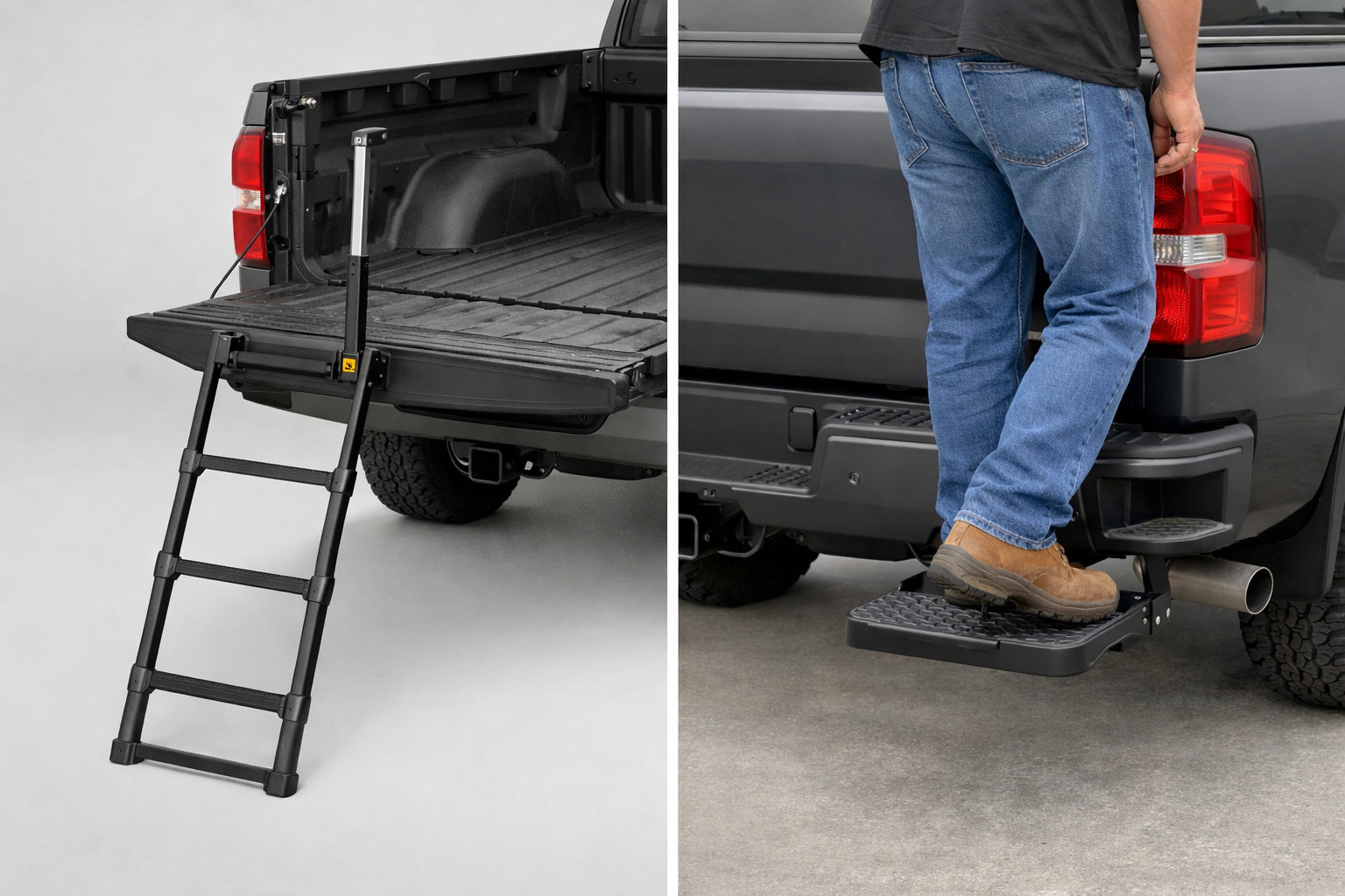 Échelle pour pick-up ou marche arrière : le plus pratique pour la benne
