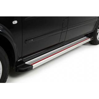 Marchepieds Latéraux Maya Rouge-Gris (2 pcs, Aluminium) Mercedes Viano 2004-2014