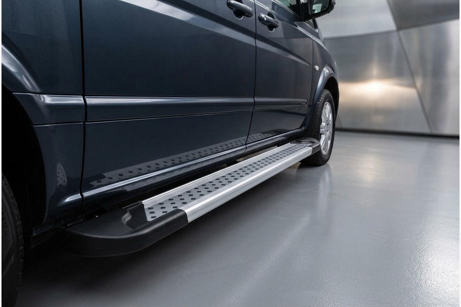 Mercedes Vito/V-class W447 2014- Marchepieds Latéraux New Vision Grey (2 pcs, Aluminium) Photo 1