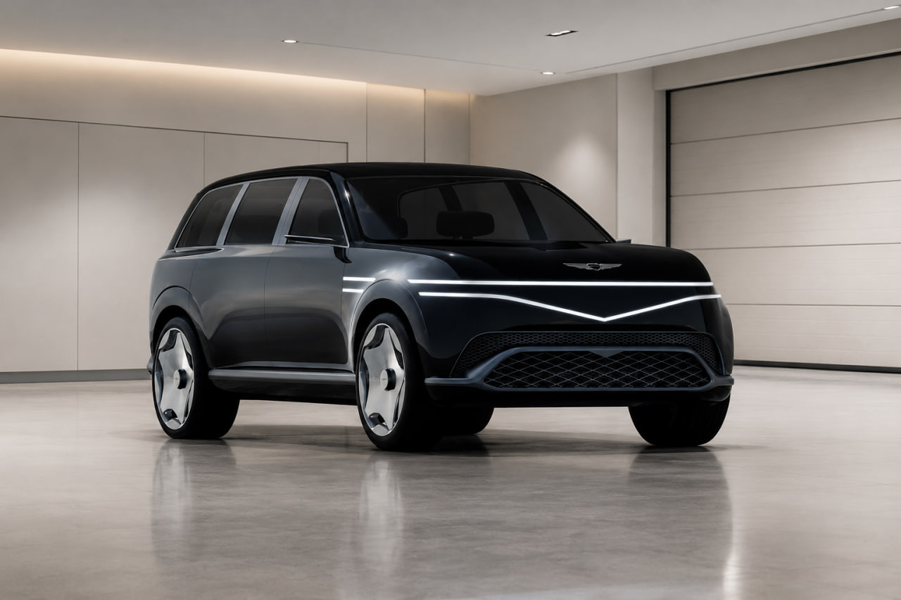 Nouveau Genesis GV90 surpris en tests : portes façon Rolls-Royce