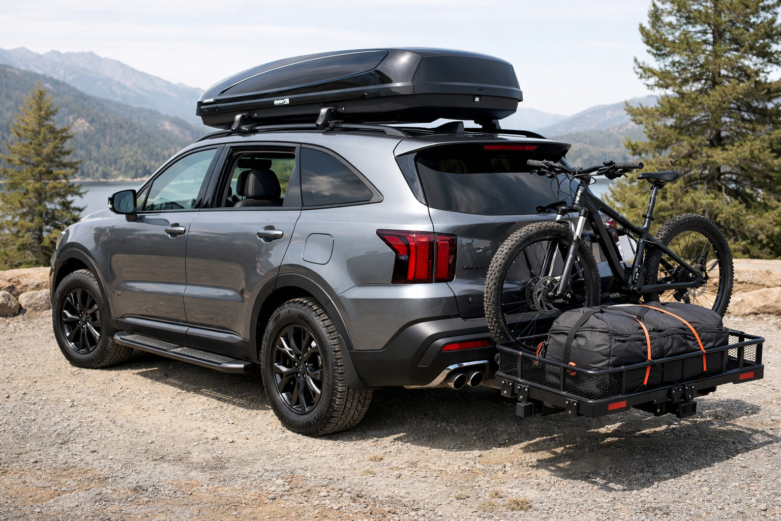 Pack d’améliorations Kia Sorento 2024 pour voyage et bagages