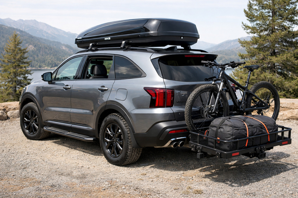 Pack d’améliorations Kia Sorento 2024 pour voyage et bagages