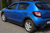 Dacia Sandero 2013-2020 Marchepieds latéraux KB001 (inox) Black 60 mm photo 1