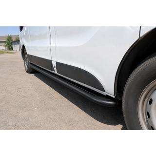 Marchepieds lateraux Premium (2 pcs, inox) Black Fiat Talento 2016- photo 1