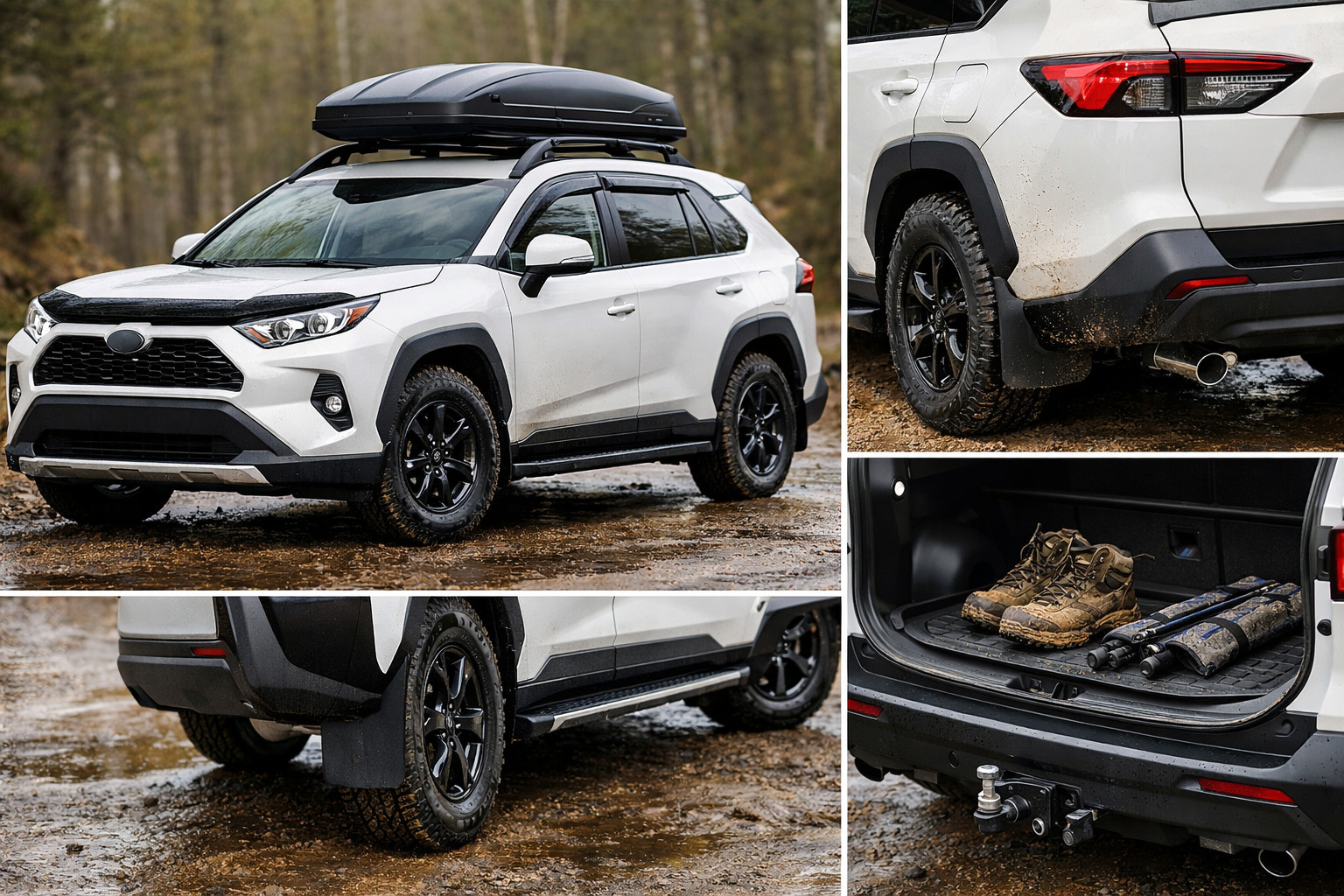 Upgrade pratique pour Toyota RAV4 2019+ : pluie, boue et autoroute
