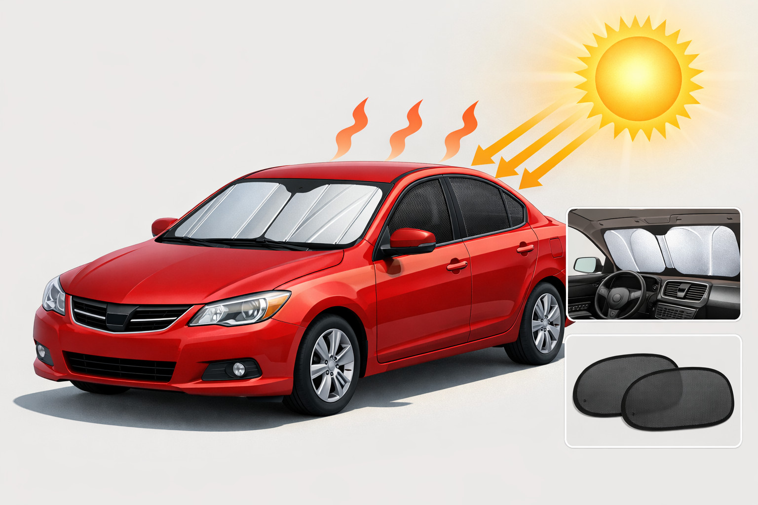 Comment choisir des pare-soleil si la voiture reste souvent au soleil