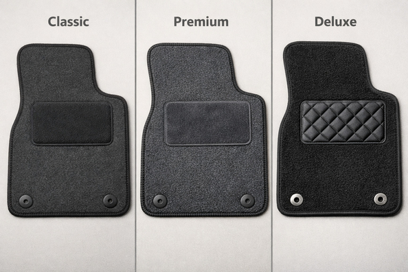 Tapis textiles Classic, Premium ou Deluxe : quel niveau choisir