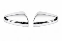 Peugeot 208 2012-2019 Coques de Rétroviseurs Chromées (2 pcs) Carmos - Acier Inoxydable Turc photo 2