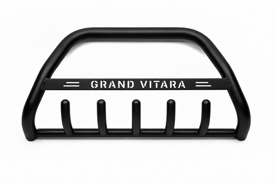 Suzuki Vitara 1998-2006 Pare-buffle (bull bar) WT004 (inox) Black Photo 3
