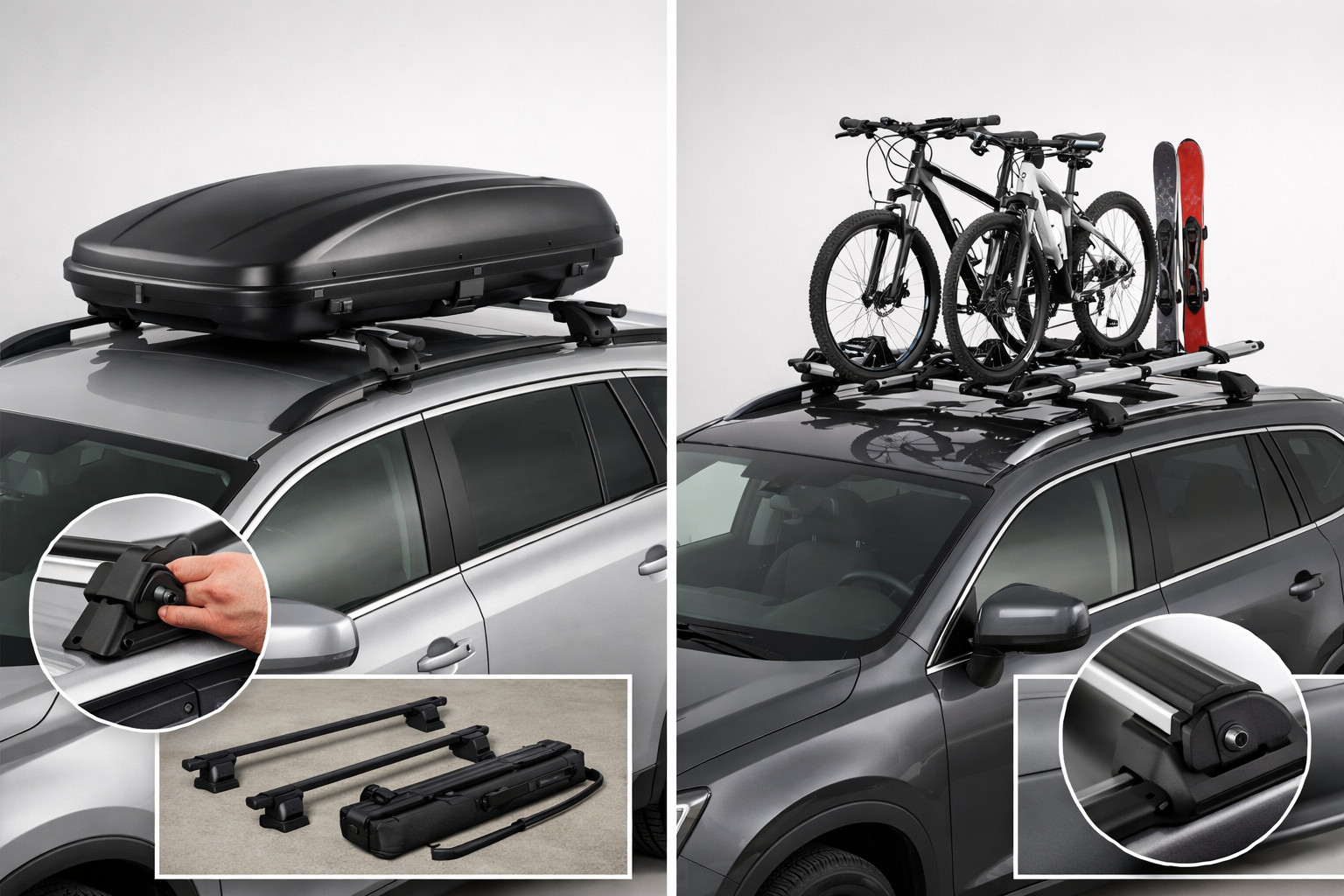 Barres de toit amovibles ou fixes : plus pratique pour des trajets occasionnels