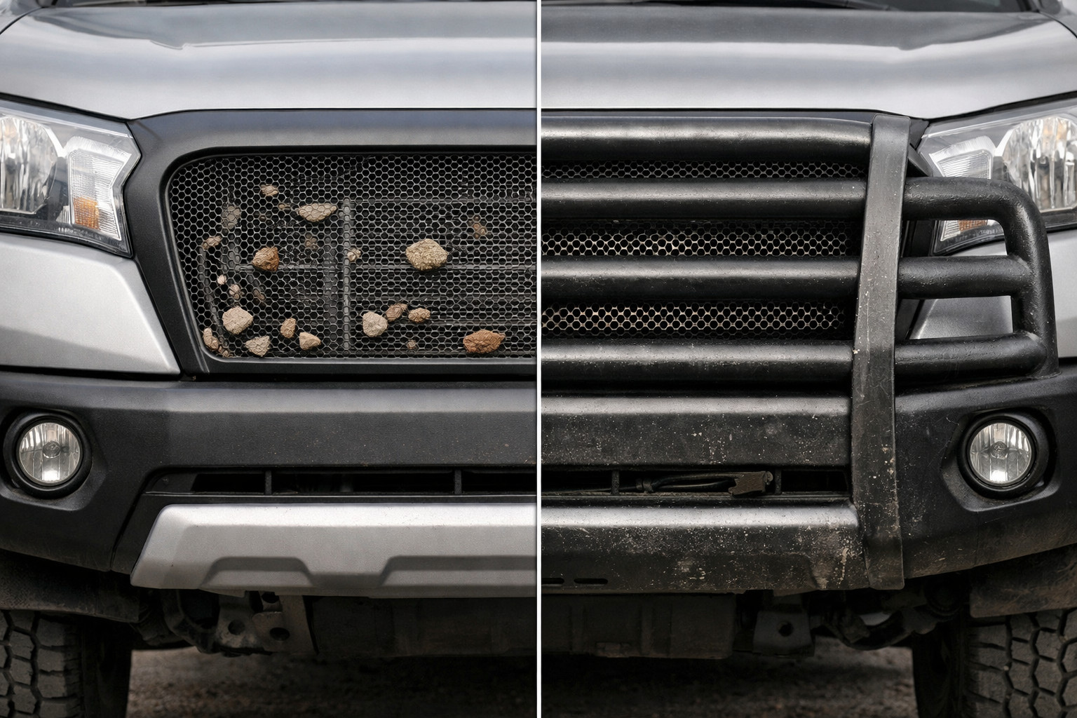 Calandre avec grille ou métal renforcé : laquelle protège le mieux des pierres et débris ?