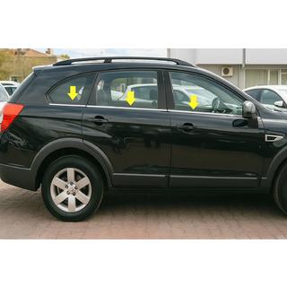 Baguettes inférieures de vitres inox (6 pcs) Chevrolet Captiva 2006-2019 photo 1
