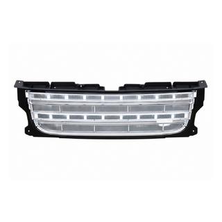 Calandre (restylage D4→D4) cadre noir / grille argentée Land Rover Discovery IV 2009-2017