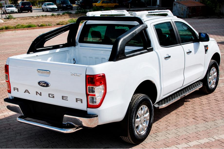 Ford Ranger 2011–2022 Marchepieds Latéraux BlackLine (2 pcs, Aluminium) Image