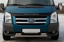Ford Transit 2000–2014 Caches de calandre chromés (2 pcs, inox) OmsaLine - Inox Italien photo 1