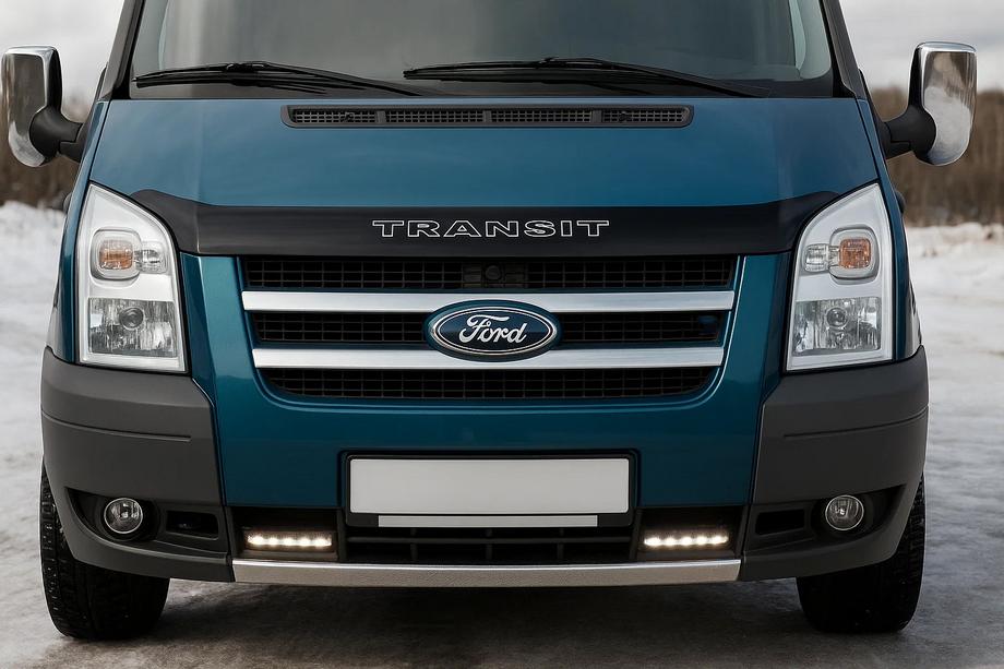 Ford Transit 2000–2014 Caches de calandre chromés (2 pcs, inox) OmsaLine - Inox Italien Image